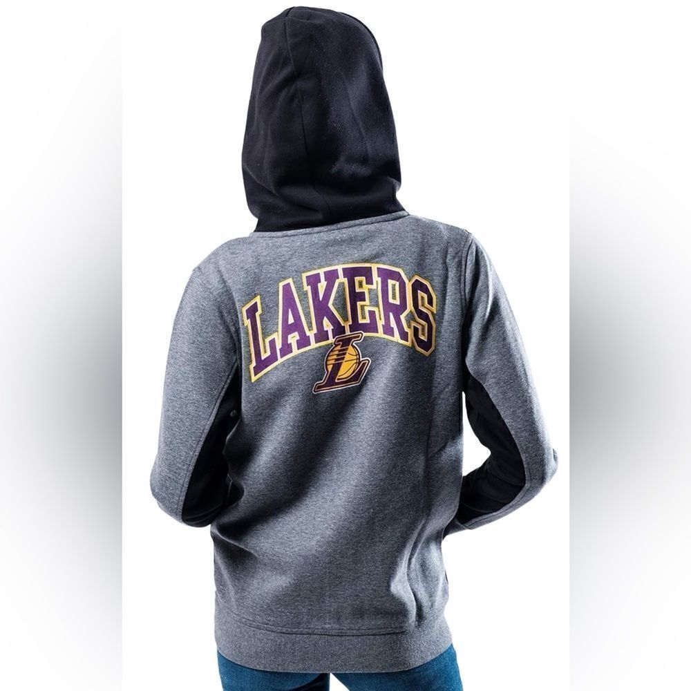 Ultra Game NBA Full Zip Hoodie Sweatshirt Jacket LA Lakers size medium